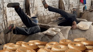 SAMARKAND BREAD How fast bakers make 20000 loaves a day  Street Food [upl. by Sneed]