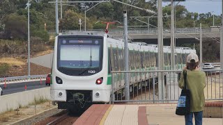 Transperth Metronet Emu Train Alstom XTrapolis CSeries Set 130 Departing Edgewater Station [upl. by Ulrike]