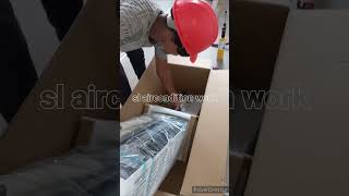 Unboxing the hisense air condition ✌️🤔slairconditionwork hisense airconditioning [upl. by Ahter642]