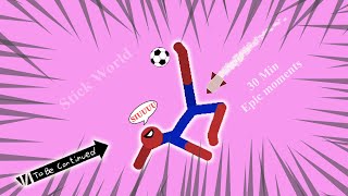 30 Min Best falls  Stickman Dismounting funny and epic moments  Like a boss compilation 443 [upl. by Pentha971]