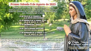 Primer Sábado 5 de Agosto de 2023 ROSARIO MEDITADO Misterios Gozosos en DIRECTO desde Prado Nuevo [upl. by Jochbed308]