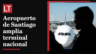 Boric inaugura ampliación del terminal nacional en Aeropuerto de Santiago [upl. by Ateikan]