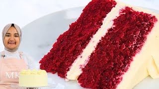 Super moist traditional RED VELVET CAKE recipe with ERMINE FROSTING [upl. by Zonda]