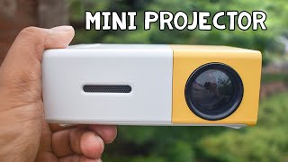 Cheap Pocket Projector for Fun  Mini LED Projector Review amp Demo YG300 [upl. by Fasto956]