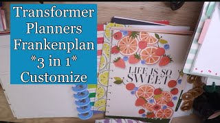 Happy Planner Customizable 3 Planners Into 1 Planners TRANSFORMER PLANNING [upl. by Osnola]