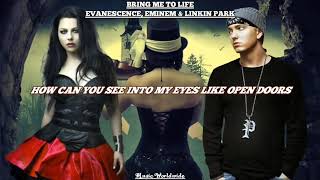 Bring Me To Life  Eminem Linkin Park amp Evanescence Lyrics Video [upl. by Aurelius]