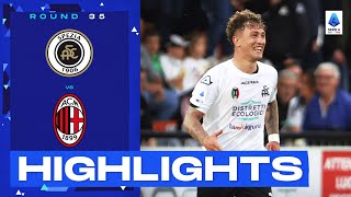 SpeziaMilan 20  The hosts shock Milan with two late goals Goals amp Highlights  Serie A 202223 [upl. by Osborne119]