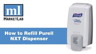 Marketlab Demonstrates How to Refill Purell NXT Dispenser [upl. by Janicki746]