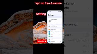 How to vpn on in iPhone  Free vpn Iphone vpn on 2024 [upl. by Inavihs]