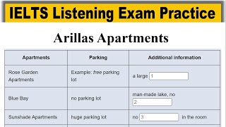 Arillas Apartments listening practice test 2024 with answers  IELTS Real Exam Listening 2024  HD [upl. by Naget576]