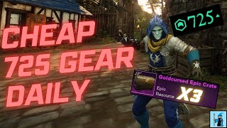 How to Get 725 Gearscore Gear CHEAP Open 3 Daily Chests for BIG Loot [upl. by Chaffin353]