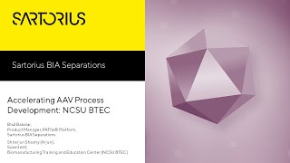 Accelerating AAV Process Development NCSU BTEC [upl. by Row875]