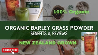 ORGANIC BARLEY GRASS POWDERBENEFITS amp REVIEWSTJVNZ organicbarleygrasspowder wwwhealthpostconz [upl. by Nossila925]