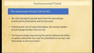 1 Intertestamental period [upl. by Letrice]