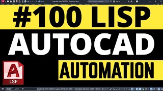 Turbocharge Your Workflow with 100 Advanced LISP Routines  Mastering AutoCAD [upl. by Erehpotsirhc]