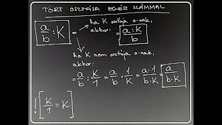 Tört osztása egész számmal 24872 [upl. by Baugh9]