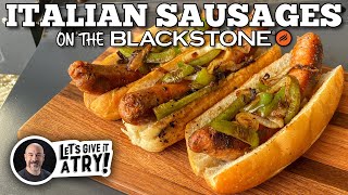 Todd Tovens Italian Sausage Sandwiches  Blackstone Griddles [upl. by Marjie518]