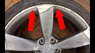 How to Repair Curb Rash on Alloy wheel rim [upl. by Sixela625]