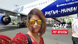 Flight to Mumbai  Patna  Mumbai GoAir Flight Review  GoAir Flight Vlog [upl. by Kosse]