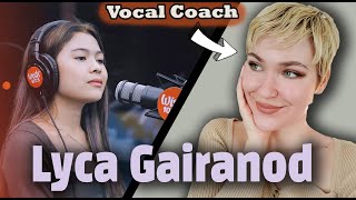 LYCA GAIRANOD  Kabilang Buhay LIVE on Wish 1075 Bus  Vocal Coach amp Professional Singer Reaction [upl. by Aible]