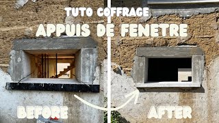 TUTO  Comment coffrer un appuis de fenêtre [upl. by Yadroc]