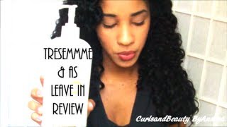 TRESemme Moisture Rich Conditioner amp as LEAVE IN  REVIEW ♡ [upl. by Hirz]