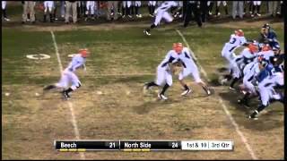 18 RB Jalen Hurd of Beech High w a tough 44 yard TD run [upl. by Aronal43]