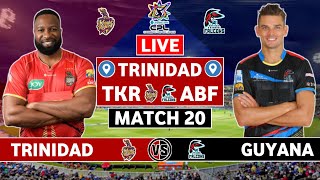 CPL 2024 Live Trinbago Knight Riders vs Antigua amp Barbuda Falcons Live  TKR vs ABF Live Commentary [upl. by Htide733]