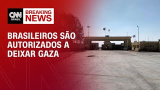 Brasileiros são autorizados a deixar Gaza  CNN 360º [upl. by Silvana]