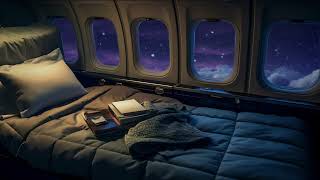 Jet Engine Airplane White Noise  Study Sleep Relax  10 Hours Calming Flight Sound ASMR [upl. by Lluj]