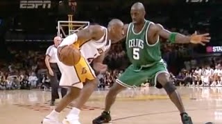 Kevin Garnett Defense on Kobe Bryant  2008 NBA Finals [upl. by Pallas]