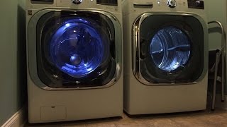 LG Mega Capacity 52 CU FT Front Load Washer and 90 CU FT Dryer Review [upl. by Schwinn]