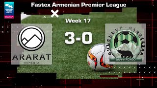 AraratArmenia  Gandzasar 30 Fastex Armenian Premier League 202425 Week 17 [upl. by Notsgnal]