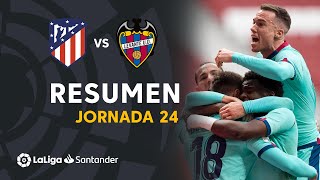 Resumen de Atlético de Madrid vs Levante UD 02 [upl. by Yauqram]