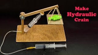 School Science Projects Hydraulic Crain [upl. by Nodnelg]