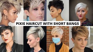 CORTE DE PELO CORTO PIXIE PARA MUJER 2021  PIXIE SHORT HAIR CUT FOR WOMEN 2021  SANDRA EN CASA [upl. by Namzzaj]