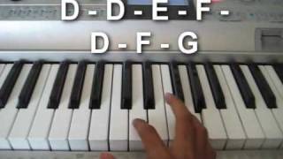 How to Play the Rick Roll Song on Piano [upl. by Pernick]