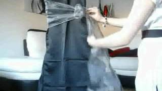 How To Tie a side bow on chair using organza sash [upl. by Oenire970]