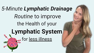 5 Minute Lymphatic Drainage Routine for your Immune System Health [upl. by Zeuqcaj354]