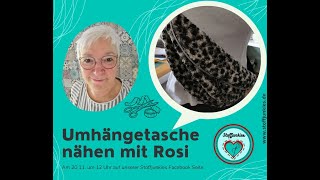 Deine Trendy DIY Umhängetasche  Nähe mit uns Deine individuelle Bodyslingbag [upl. by Assira]