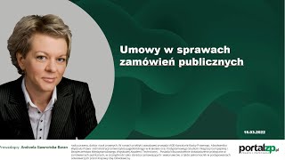 quotUmowy w sprawach zamówień publicznychquot [upl. by Stallworth359]