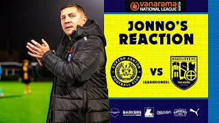 RFC  Curzon Ashton Abandoned PostMatch Reaction  Anthony Johnson [upl. by Adrial]