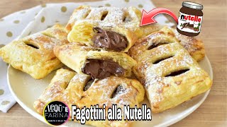 FAGOTTINI DI PASTA SFOGLIA FURBA ALLA NUTELLA [upl. by Arie126]