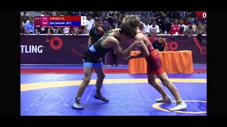 2024 quarters pan American championship Bachmann vs Kikiniou [upl. by Navinod]