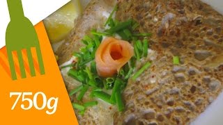 Recette des Galettes au saumon fumé  750g [upl. by Yelrebmik]