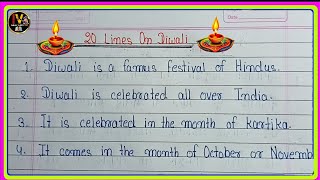 20 Lines On Diwali in EnglishDiwali Essay in EnglishEssay On Diwali in EnglishDiwali Essay [upl. by Rosina]