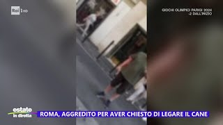 Parla lavvocato aggredito per aver chiesto di legare il cane  Estate in diretta 24072024 [upl. by Sihunn]