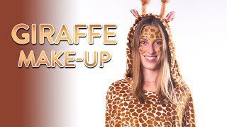 GIRAFFE schminken  Make Up Tutorial  Fasching Karneval Halloween [upl. by Elkin]