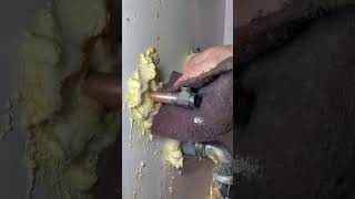 Sweating on a new valve plumberjohn diyplumbing soldering [upl. by Richmound]