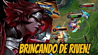 RIVEN  PRA VENCER UM JOGO PRECISO FAZER UMA PARTIDA PERFEITA LoL Wild Rift [upl. by Grory593]